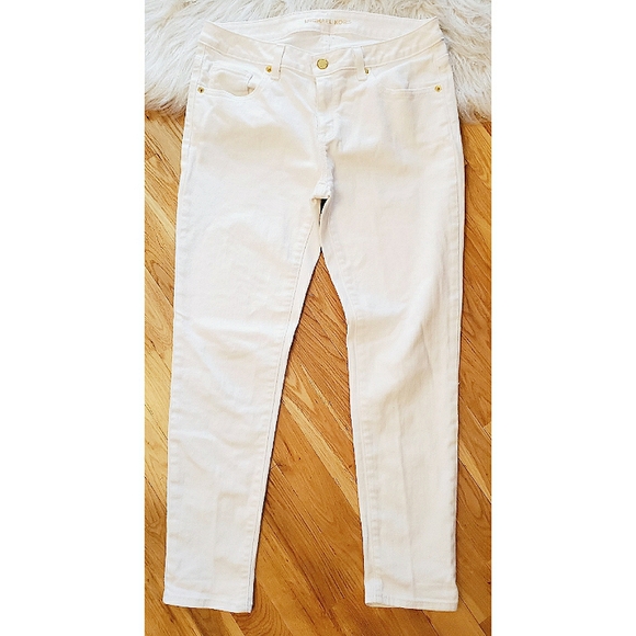 Michael Kors White Skinny Ankle Jeans 6 - Picture 2 of 8